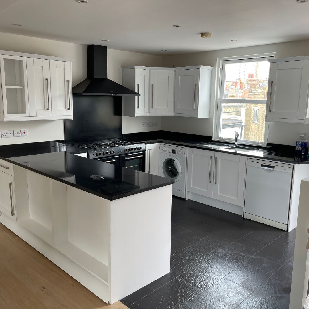 Kitchen after respray