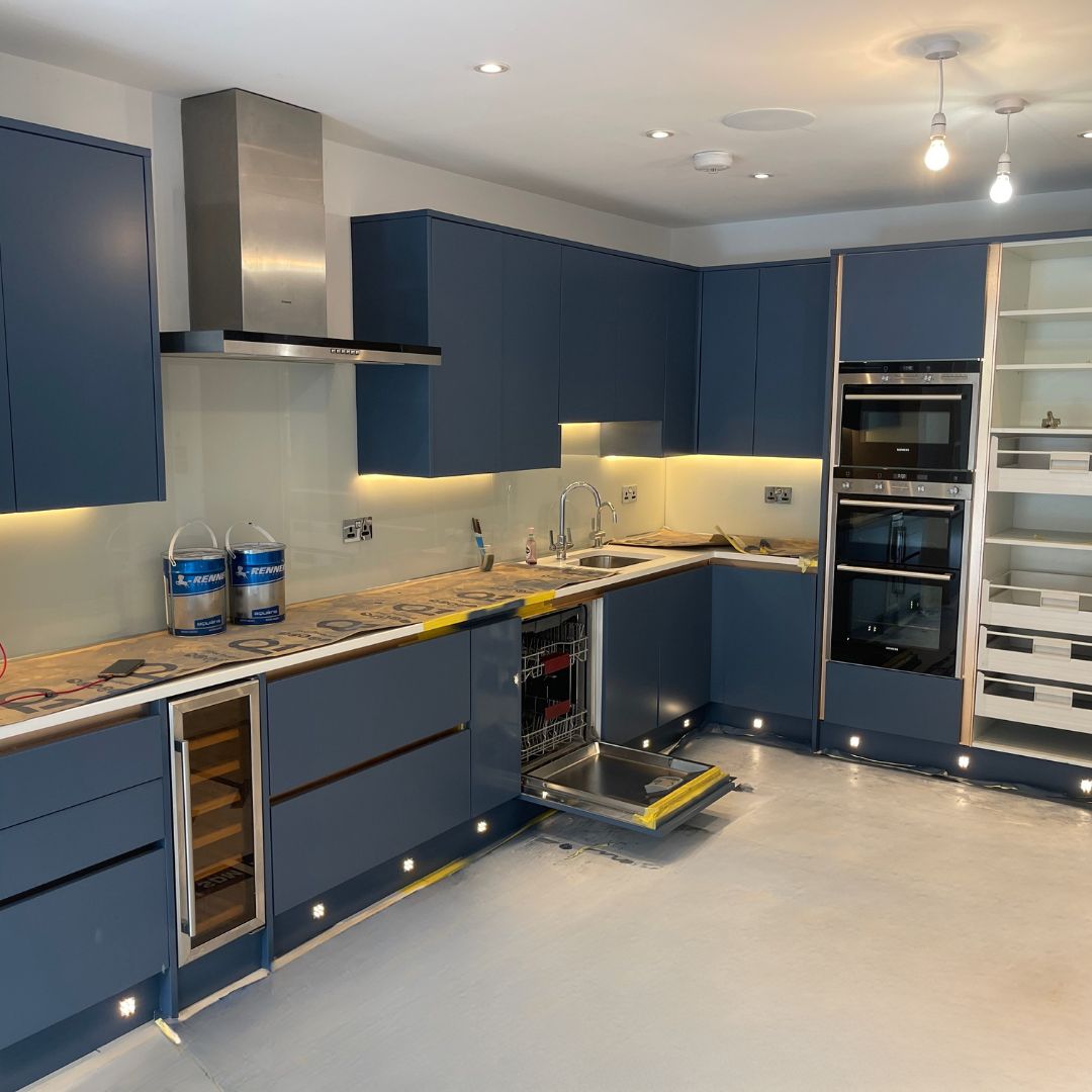 Kitchen after respray